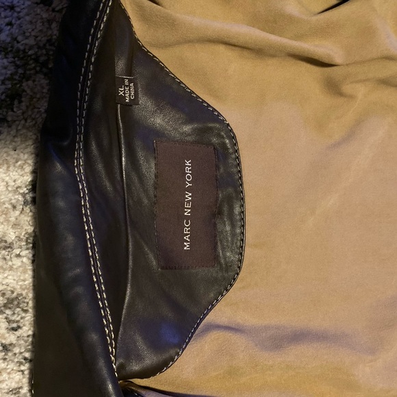 Marc New York brown leather jacket - Picture 6 of 7